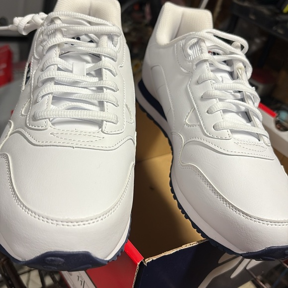 Mens Fila Cress Red/White/Blue Tennis Shoe New Sz10 - Picture 8 of 10